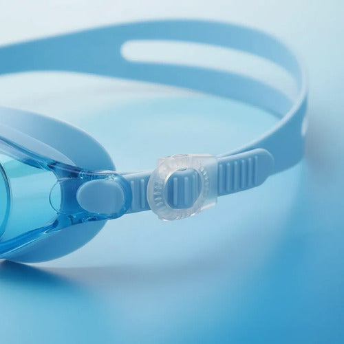Lentes Natación Adulto Hydro Unibody 21 Azul Mmsports Azul