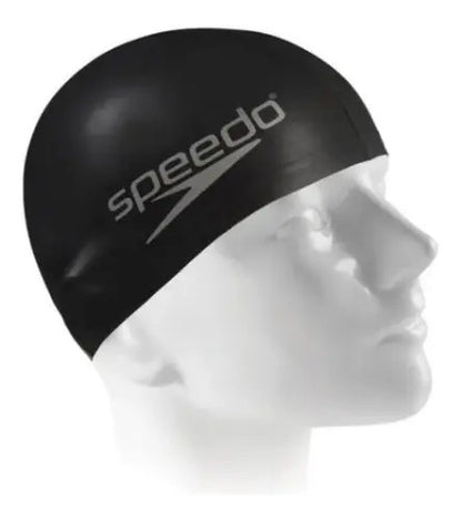 Gorra Natación Speedo Pace Profesional Piscina Adulto El Rey Color Negro