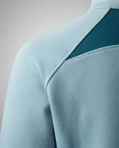 Campera Kelme De Mujer - Ice Blue Mmsports Celeste Xs Liso