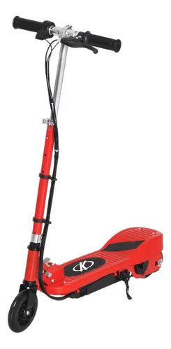 Monopatín Eléctrico Pleglable K 100w 70kgs Rojo-negro