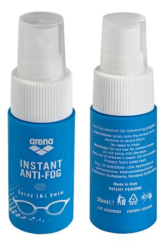 Antivaho Spray Swim Natación Antifog Arena No Fog Azul