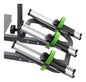 Rack Porta 3 Bicicletas Para Auto Enganche Trasero 2 Agarres Negro/verde