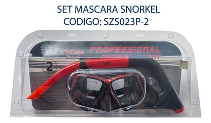 Pack Snorkel Zcuba + Aletas Largas + Pack 4 Tapones Silicona