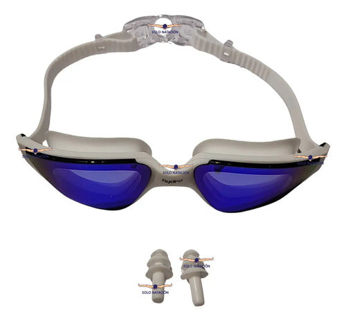 Antiparras Hydro Mirror 6.0 – Blanco/Azul