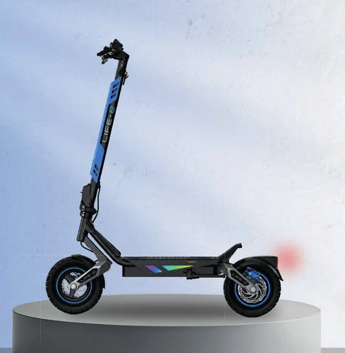 Monopatín Eléctrico Life-e Q6 1000w 50km/h Off Road Mmsports Negro