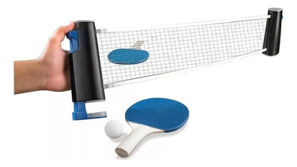 Kit Ping Pong Portatil 2 Paletas + Pelotas + Red Retráctil