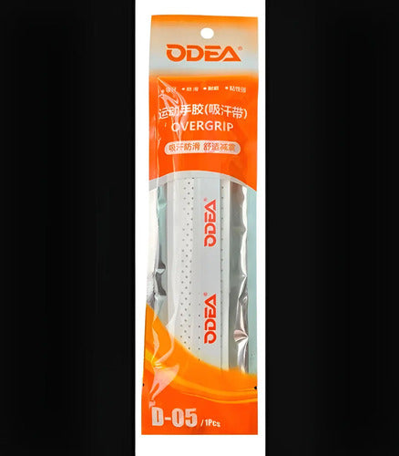 Overgrip Odea Perforado Con Relieve Para Tenis Y Pádel, Blanco