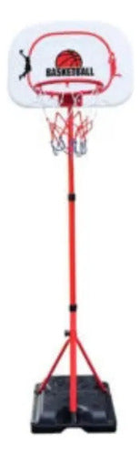 Tablero De Basquet Con Pie Altura 2.01m  Inflador + Pelota