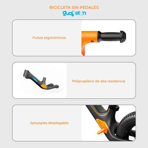 Bicicleta Sin Pedales Guapeton Amarillo