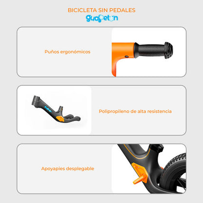 Bicicleta Sin Pedales Guapeton Amarillo