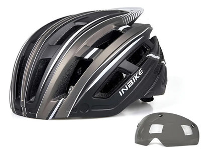 Casco Bicicleta Ciclismo Luz Led - Inbike Negro M