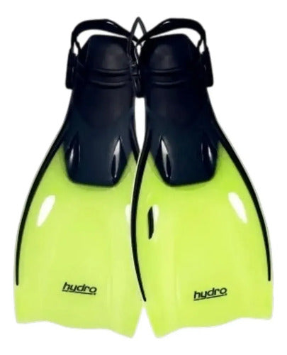 Patas De Rana Hydro Natacion Aletas Amarillo Adulto Amarillo M