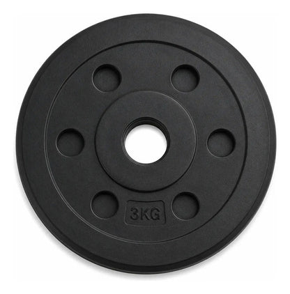 Kit Pesas Barra Recta Discos Pvc Cemento Gimnasio Fitness Barra 150 M 4x3 Kg 6x2 Kg