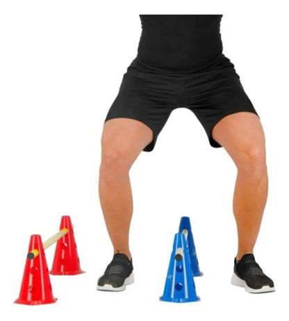 Set Entrenamiento 1 Bastón/2 Conos Fútbol Funcional Kallango