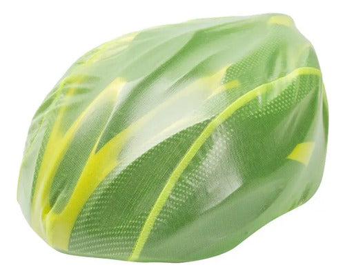 Cubre Casco Ciclismo Bicicleta Para Lluvia Polvo Viento Zuba Verde Único