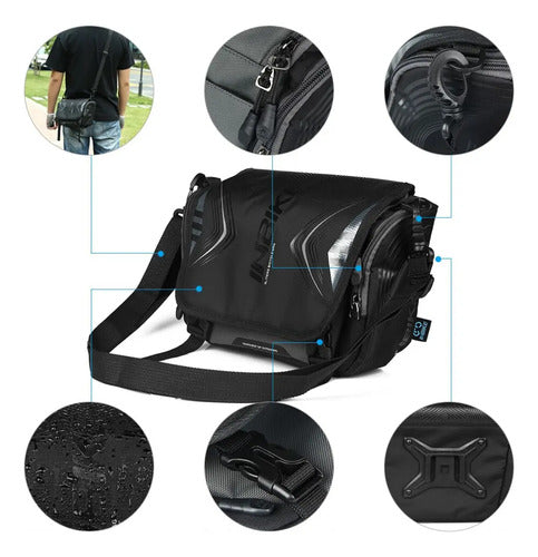 Bolso Delantero Bicicleta Morral Impermeable - Inbike Negro