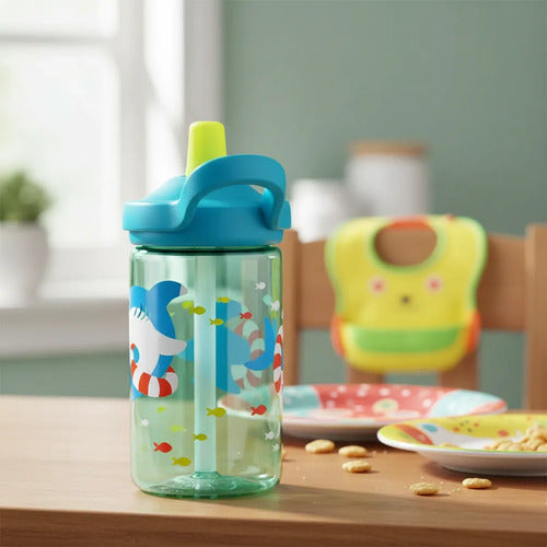 Botella Camelbak Eddy Kids Niño 400ml Mmsports Nadador Tiburon