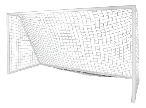 Red De Futbol 11 - 6 Mm Nylon 7.5 X 2.5 X 0.6 M Uv Color Blanco