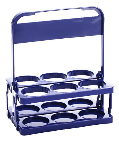 Canasto De Botella 6 Caramañolas Plegable Futbol Mmsports
