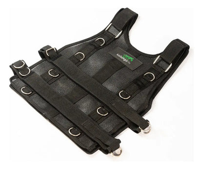 Chaleco De Traccion Para Potencia Bandas Elasticas Kallango® Negro