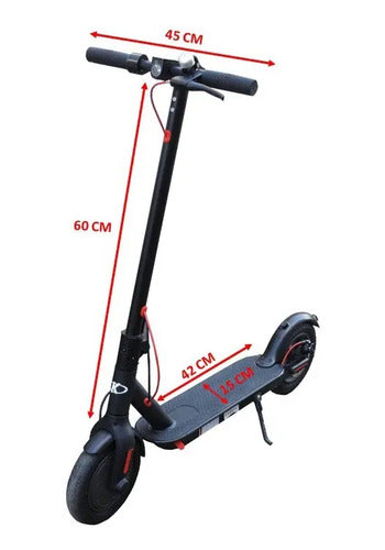 Monopatín Eléctrico Plegable 250w - Motor Potente - 25 Km/h Negro