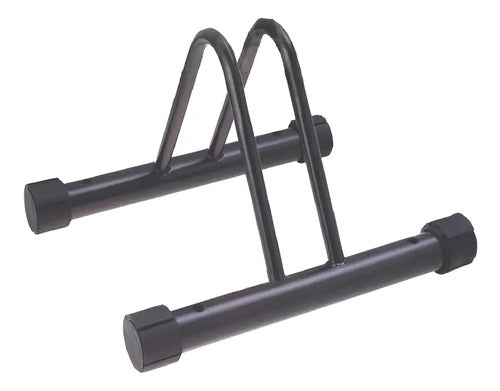 Soporte De Pared Zuba T038 Para 1 Bicicleta Al Piso Negro