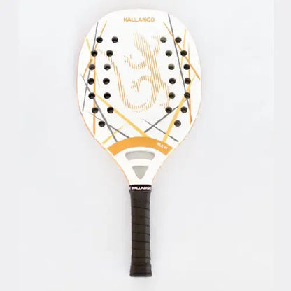 Paleta Beach Tennis Playa Fibra De Carbono Kallango® Blanco