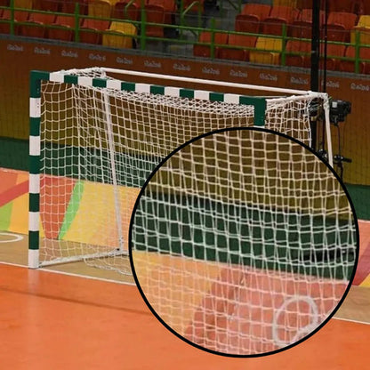 Par Redes Arco Fútbol 5/sala Handball 3,2x2,1m Seda Gismar Blanco