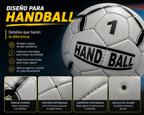 Pelota Handball Knex N°1 Gris Entrenamiento Y Competencia Gris 1