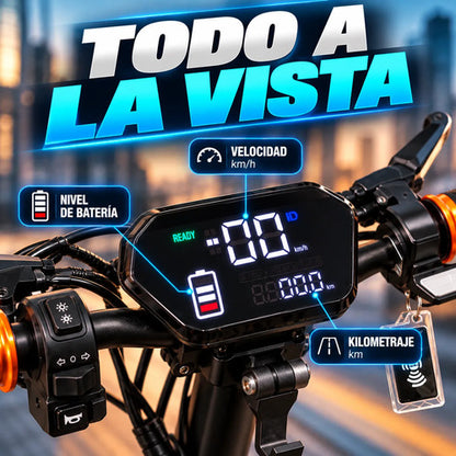 Monopatín Eléctrico Storm 800w 48v Plegable Nfc Adulto Naranja