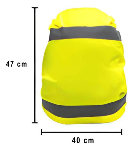 Cubre Mochila Impermeable Mmsports Amarillo