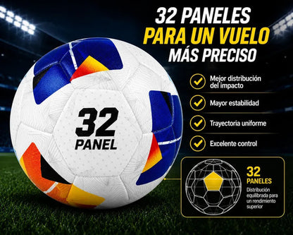 Pelota Fútbol Kx Strike Thermosellada Oficial N°5 Mmsports Blanco/naranja/azul
