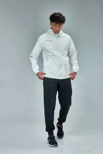 Campera De Lluvia Deportiva Kelme C/capucha Y Cierres M&m