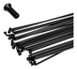 Rayo Y Niple De Bicicleta 268mm Con Nipple X Unidad - Sumart Negro