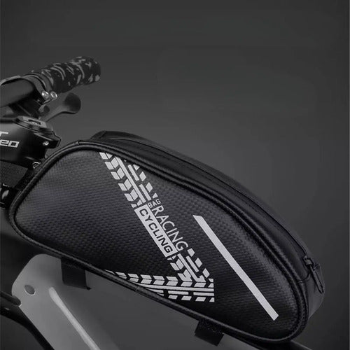 Bolso Estuche Bicicleta Ciclismo Impermeable Cuadro - Inbike Negro