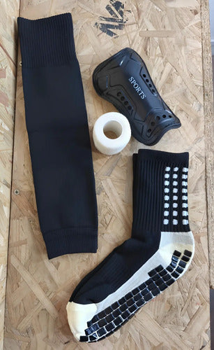 Combo Medias Antideslizantes+medias Spie+canillera+venda