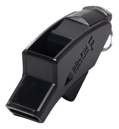 Silbato Molten Dolfin Futbol Arbitro Referi Chifle Color Negro