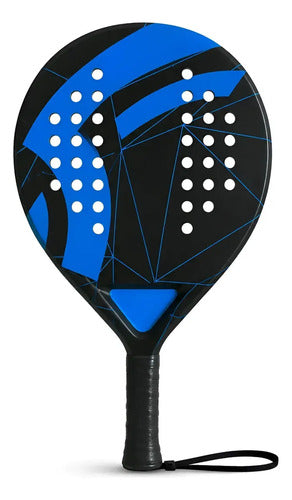 Paleta De Pádel Profesional Diseño Moderno Alto Rendimiento Azul