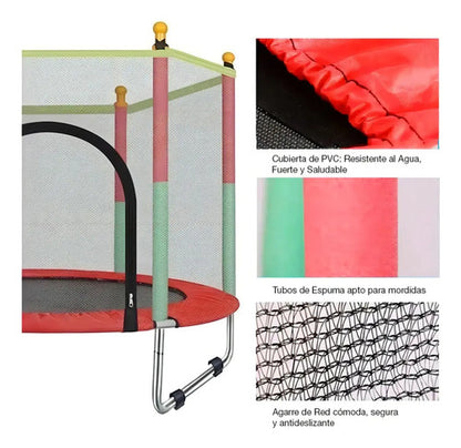 Cama Elastica 1,40 Mt C/red De Proteccion - K'nex
