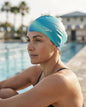 Gorra De Natacion Silicona Speedo Multicolor Azul Rayas Unico