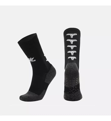 Medias Antideslizantes Futbol Adulto Calidad Kelme-uy Negro Único