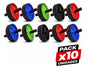 Pack X10 Rueda Abdominal Doble Ejercicio Fitness Gimnasio Surtido