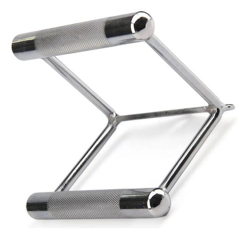 Agarradera Tipo D Doble Para Polea 1,8 Kg Fitness