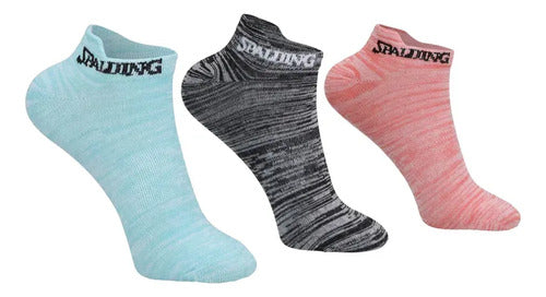 Medias Soquetes Spalding Multicolor Multicolor Liso 35-39 Multicolor Liso 35-39