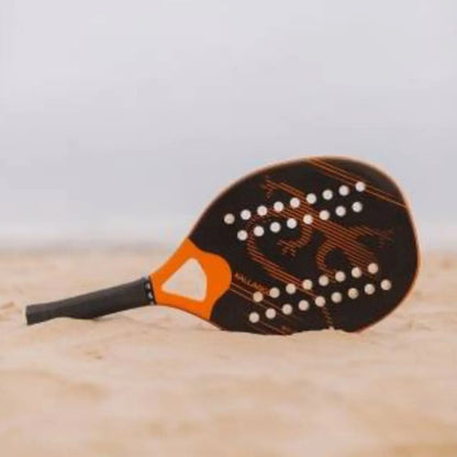 Paleta Beach Tennis Playa Fibra De Vidrio Kallango Klo08 Negro