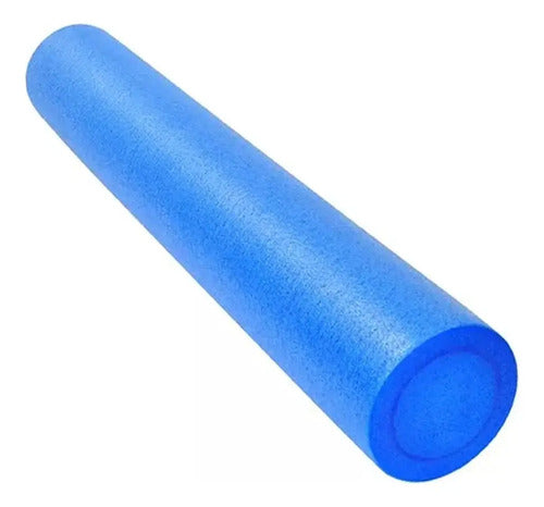Rolo Para Pilates Liso 90x15 Cm Yoga / Pilates - K'nex Azul