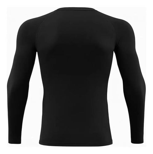 Remera Polera Térmica M/larga Deportiva Con Cuello Mmsports