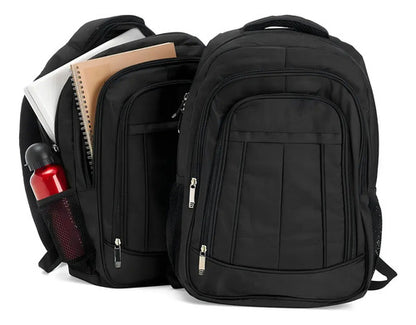 Mochila Sm Urbana 25 L Con Compartimentos - Negra Negro Liso