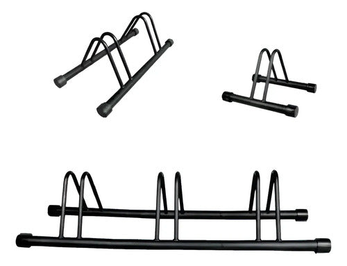 Exhibidor Para 3 Bicicletas Separador Individual X3 Gris Gris