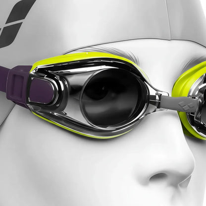 Lentes Para Natación Zoom X-fit Uv Arena Amarillo
